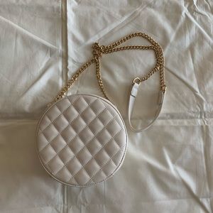 Tan Canteen Quilted Crossbody